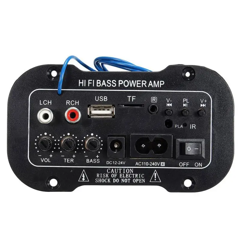 

220V Car Bluetooth 2.1 Hi-Fi Bass Power AMP Car Radios Player Mini Car Amplifier Radio Digital Amplifier USB TF Remote Control