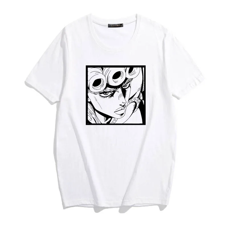JoJo Bizarre Adventure Graphic Cool fun летние футболки с принтом в японском стиле аниме размера