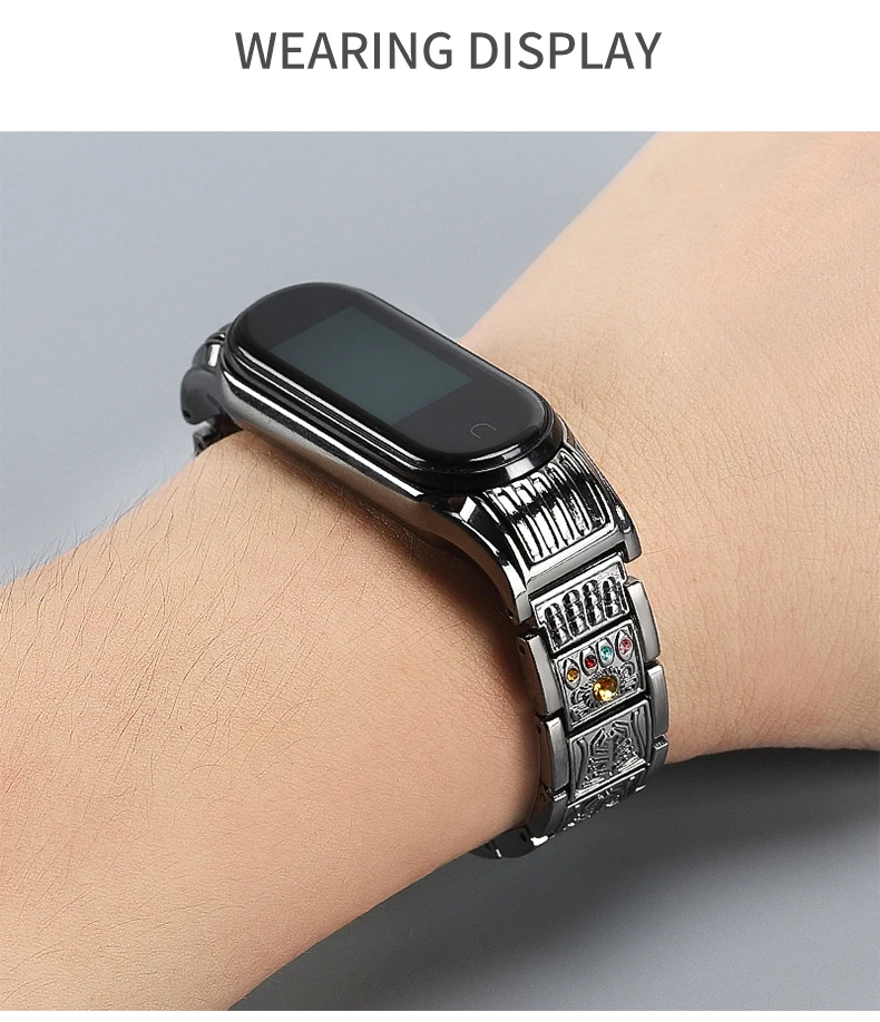 Браслет для Xiaomi mi 3 4 металлический браслет из нержавеющей стали mi Band 4 NFC Сменный ремешок для мужчин и женщин