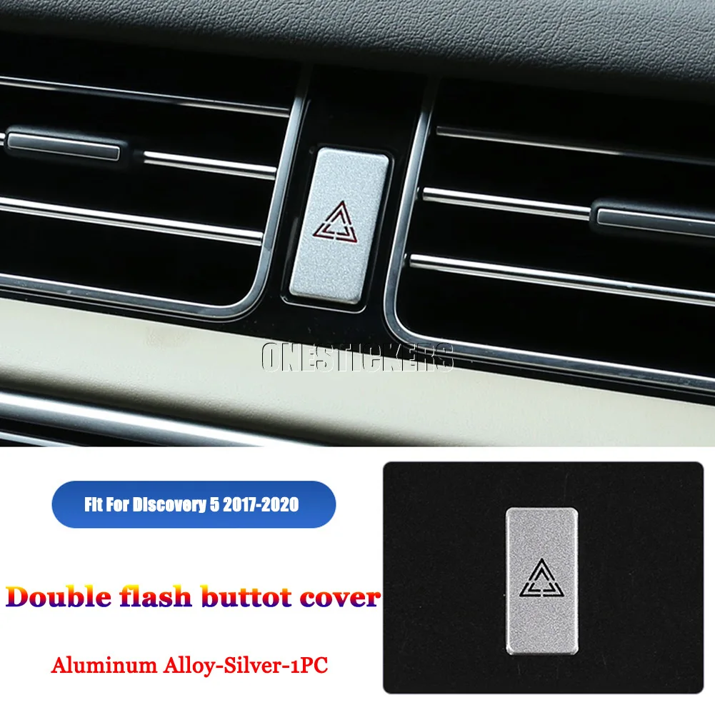 

For Land Rover Range Rover Sport Vogue Velar Evoque Discovery 5 Sport Car Double Flash Emergency Light Switch Button Trim Cover