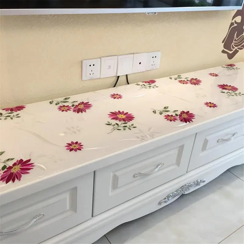 Прямоугольная Скатерть для свадьбы прямоугольная из ПВХ|table cloth cover|soft glasscloth table