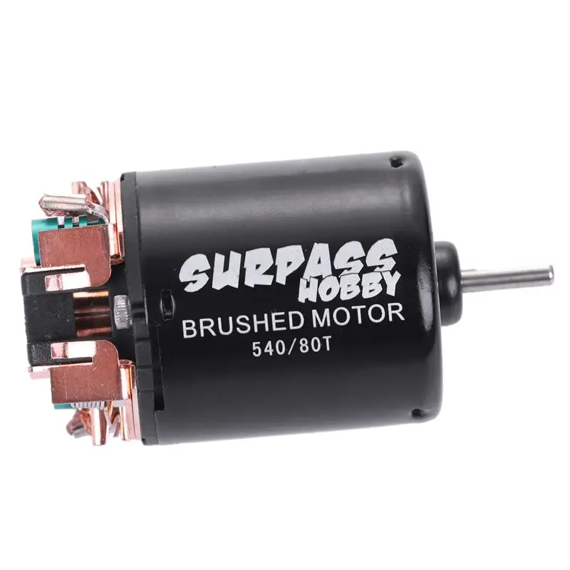 

SURPASS HOBBY 540 80T Brushed Motor for 1/10 Off-Road Rock Crawler Climbing RC Car RC Brushed Motors