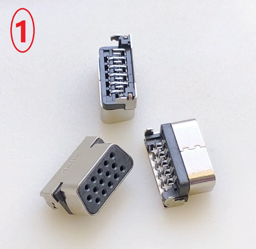 

For laptop VGA interface slot seat 15P + 5 feet 10 heavyPlate VGA connector used female connector head