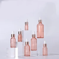 10pcslot 5ml 10ml 30ml 50ml glass dropper bottles translucence essential oil bottles with glass pipettes wholesale