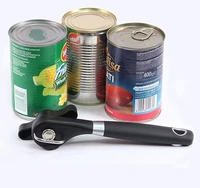 1pc plastic professional kitchen tool safety hand actuated can opener side cut easy grip manual opener knife for cans lid