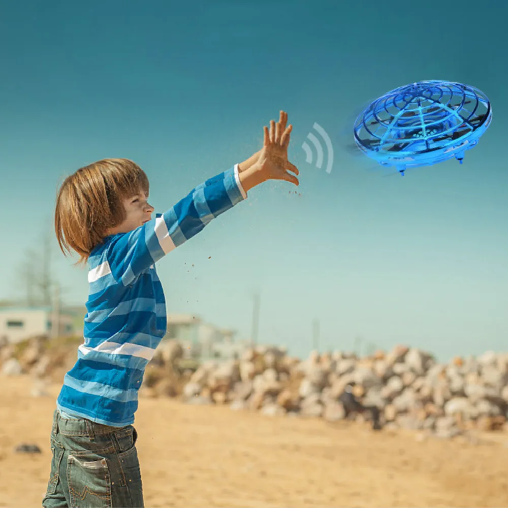 Rc индукционный Дрон НЛО индукция жестов подвесной самолет умный Летающий блюдце