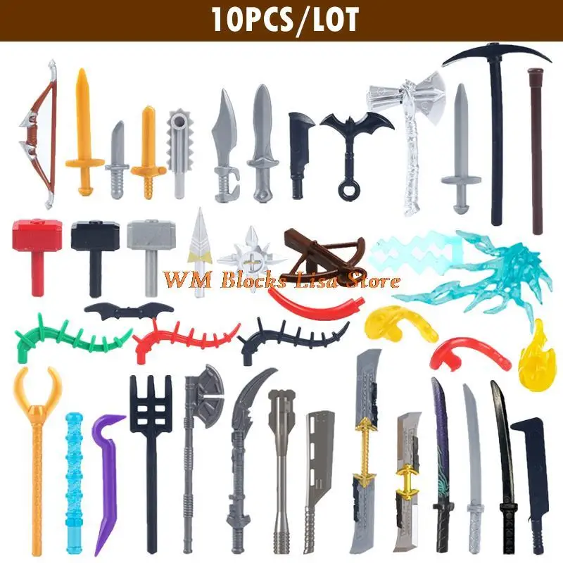 Аксессуары для оружия пистолет нож меч лук стрела молот топоры двухсторонний