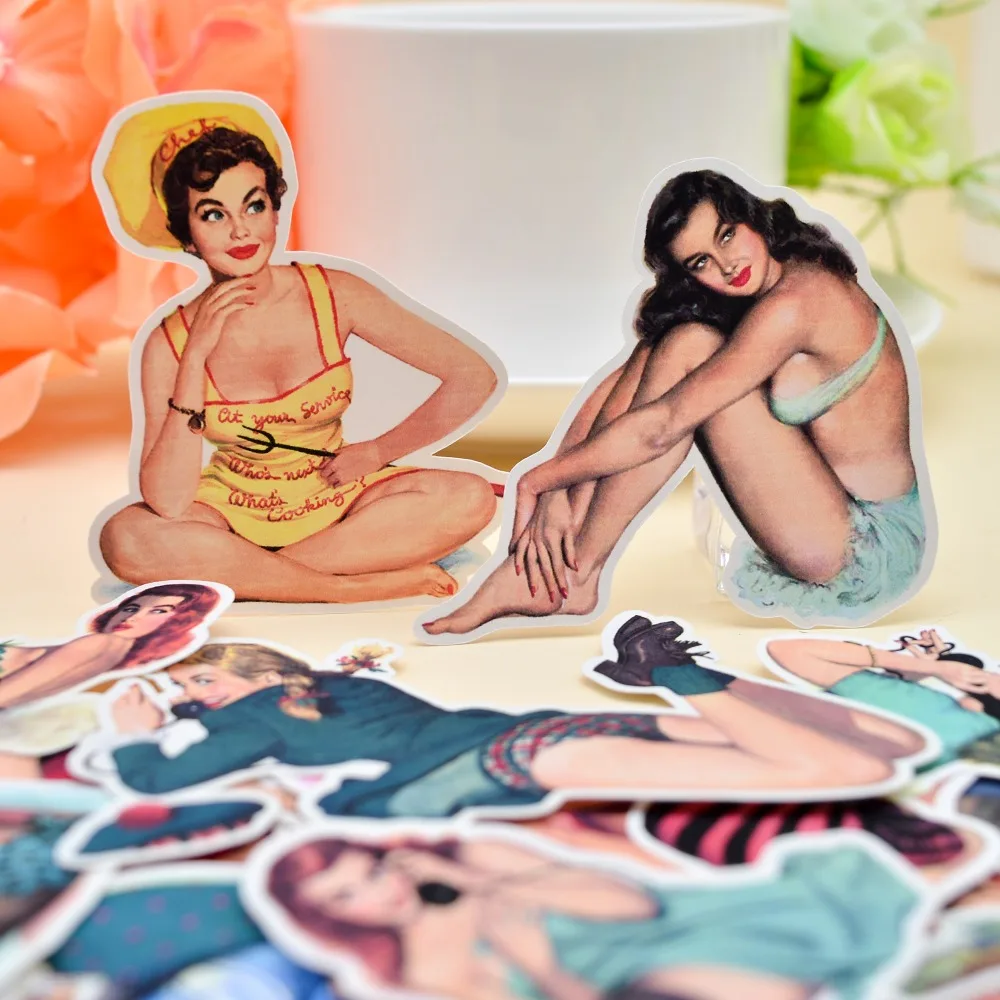 15 шт Вестерн Ретро наклейки с женщиной в стиле хип-хоп серии 2 книжной