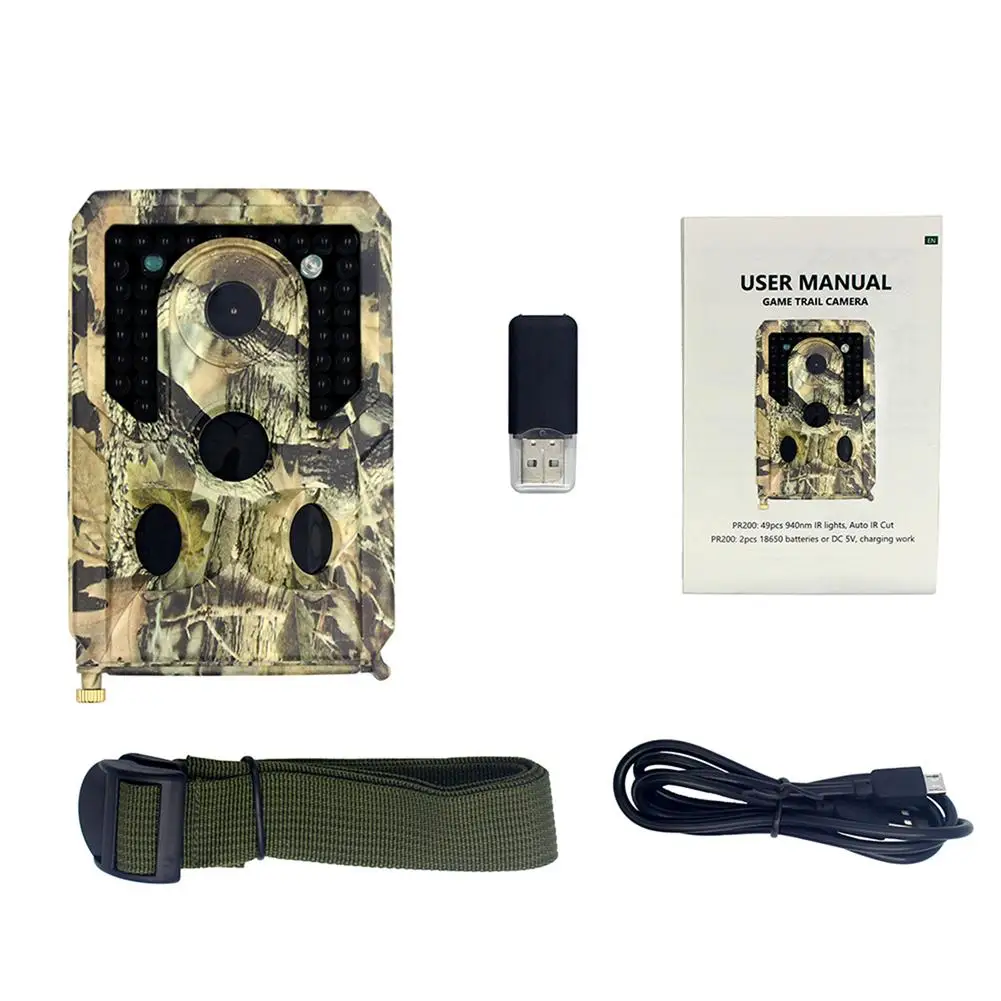 

12MP 1080P Hunting Trail Camera Wildlife Camera With Night Vision Motion Outdoor Trail Camera Trigger Wildlife Scouting