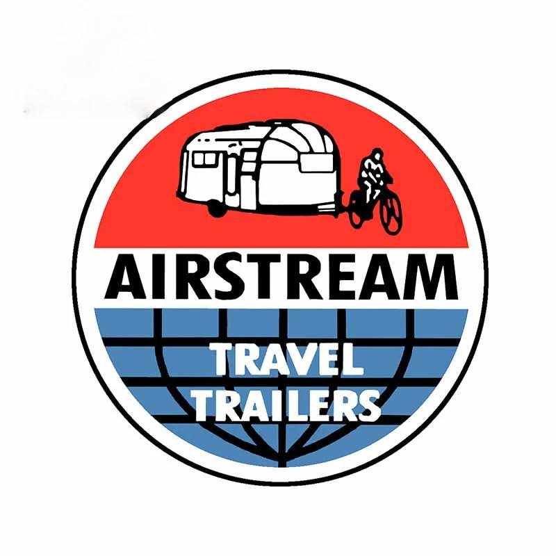 

Creative decal Airstream Travel Trailer Windshield Refrigerator Car Stickers BumperTrunk Laptop Tank Cap VAN Decoration PVC13cm