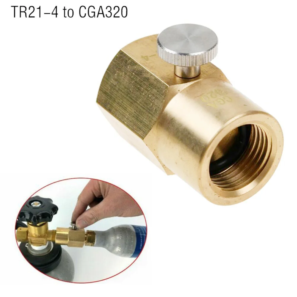 

TR21-4 to CGA320 адаптер для заправки Цилиндрический разъем US CAN Version CO2 Kitchen