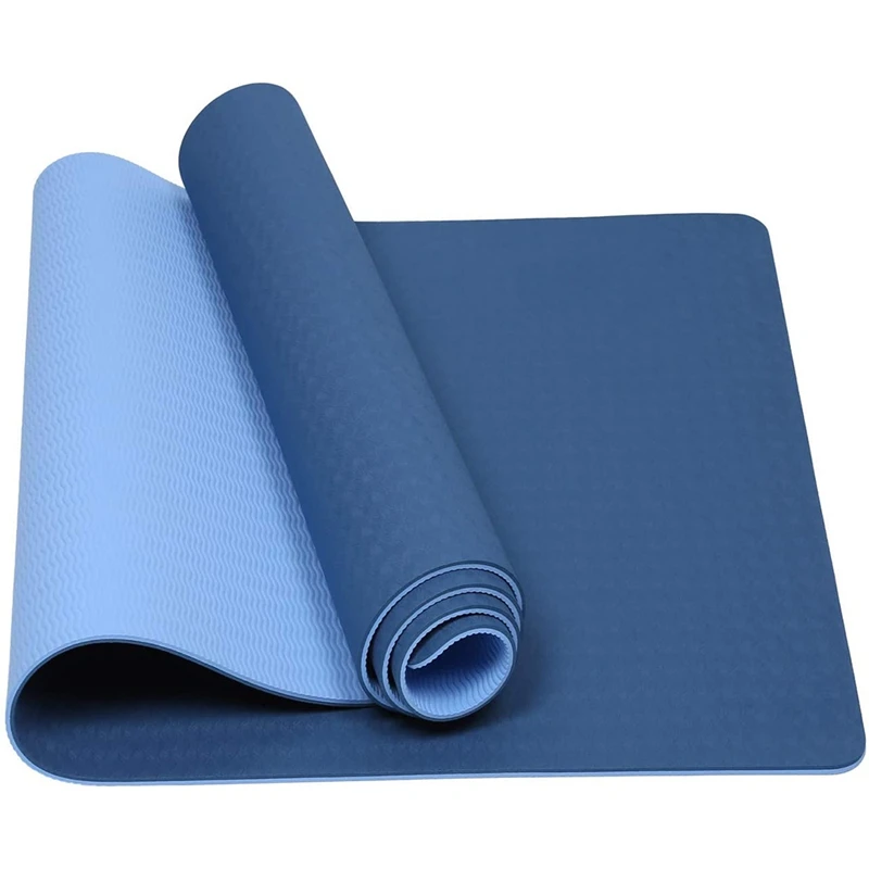 

Top!-Yoga Mat, Eco Friendly Rope Fitness Exercise Mat with Carrying Strap for Yoga, Pilates and Floor Exercises-183x61x0.8cm