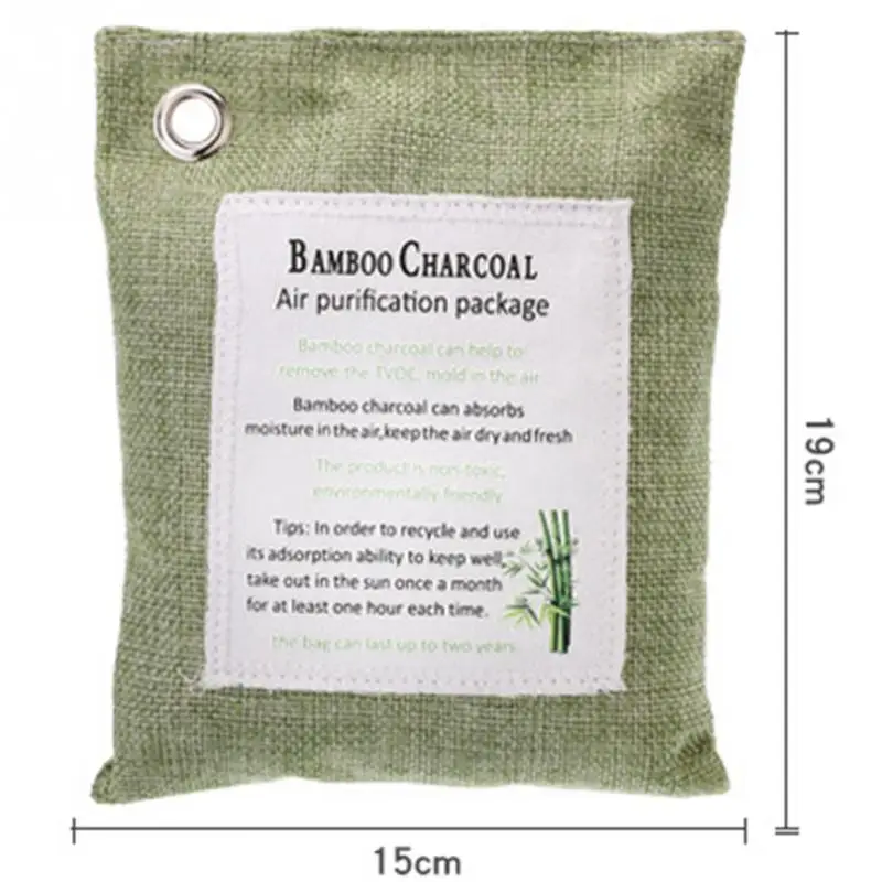 

Natural Bamboo Charcoal Bag Air Purifying Bag Mold Odor Eliminator Non Toxic Activated Carbon Purifier Closets Shoe Deodorant#63