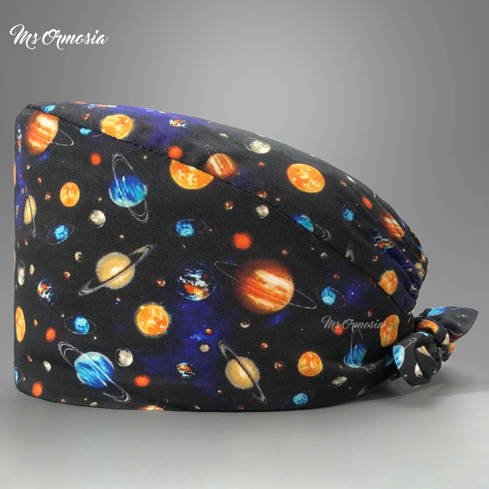 

Дышащий Многоцветный с милым принтом клинических мужского и женского пола хирургическая шапочка косметичка с эффектом потертости; ПЭТ-кли...