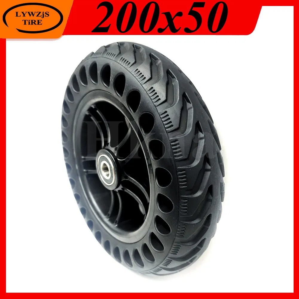 

Сотовое твердое колесо 200x50, 8 дюймов, 200*50, твердая шина с пластиковой ступицей Для запчастей электрических скутеров