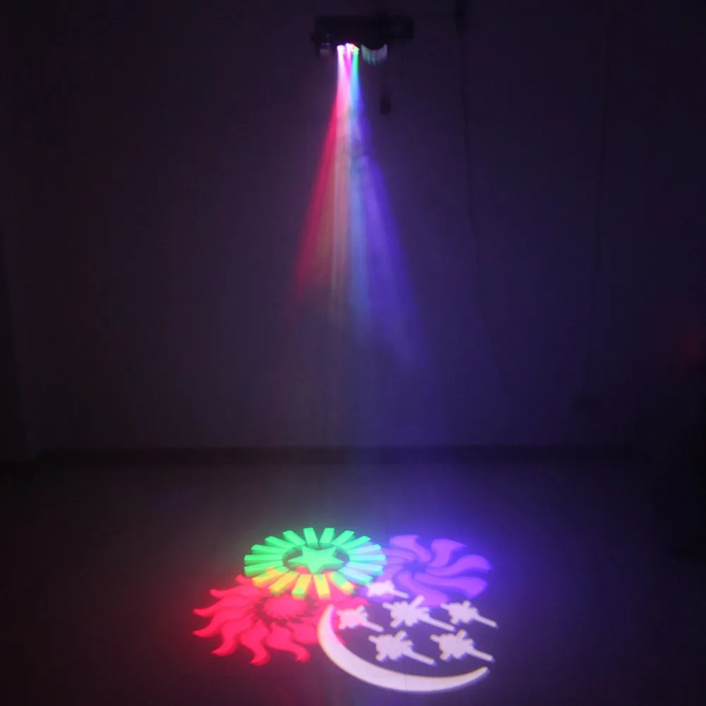 AUCD 4 в 1 RG Лазерный гобо смешанный стробоскоп Par лампа диско RGBW светодиодный хрустальный шар DMX Луч DJ вечерние шоу сцены проектор огни X132B