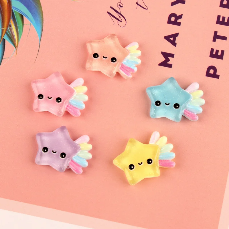 Украшение с плоской задней частью аксессуары AB цвета Kawaii Морская раковина DIY Ювелирные изделия Смола Кабошон акриловая жемчужина стикер украшения-Патчи DIY