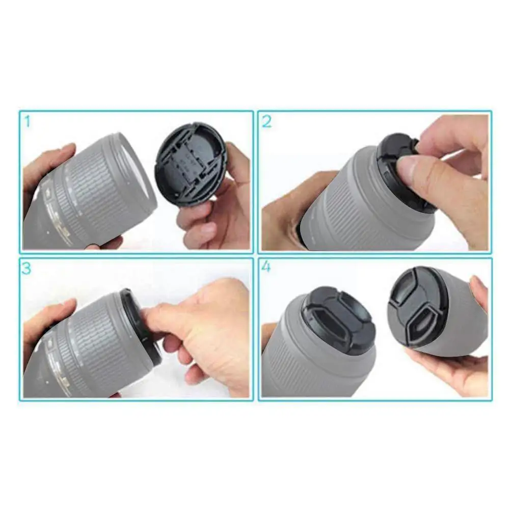 

72mm Front Lens Cap Hood Cover Snap On For Camera Len New W8l6