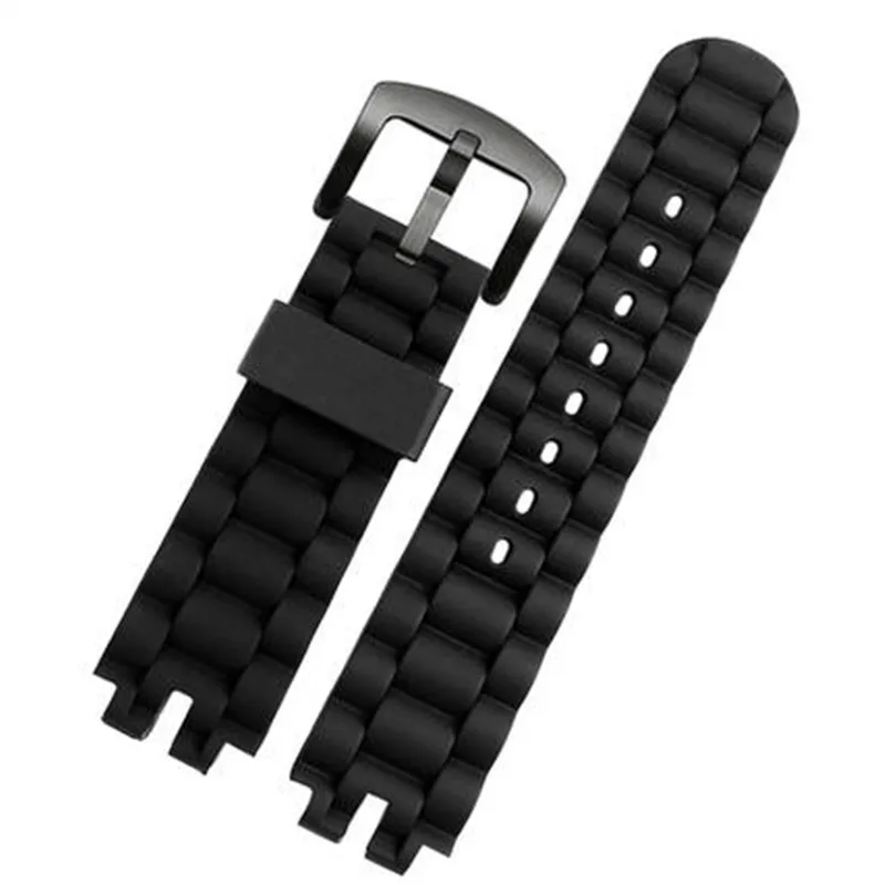 Soft silicone watchband for C-asio PRG-300 330 PRW-3000 PRW-3100 PRW-6000 PRW-6100 watch band black rubber watch strap bracelet