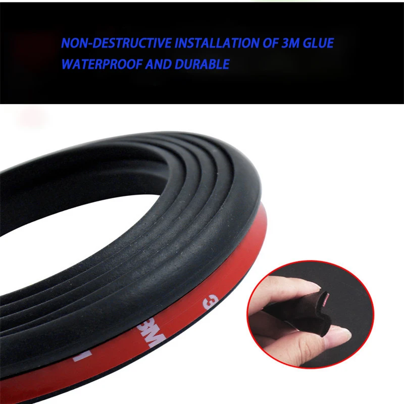 

4M Automobile Engine Cover Sealing Strip, Automobile Rubber Sealing Strip, Waterproof and Soundproof Automobile Universal Parts