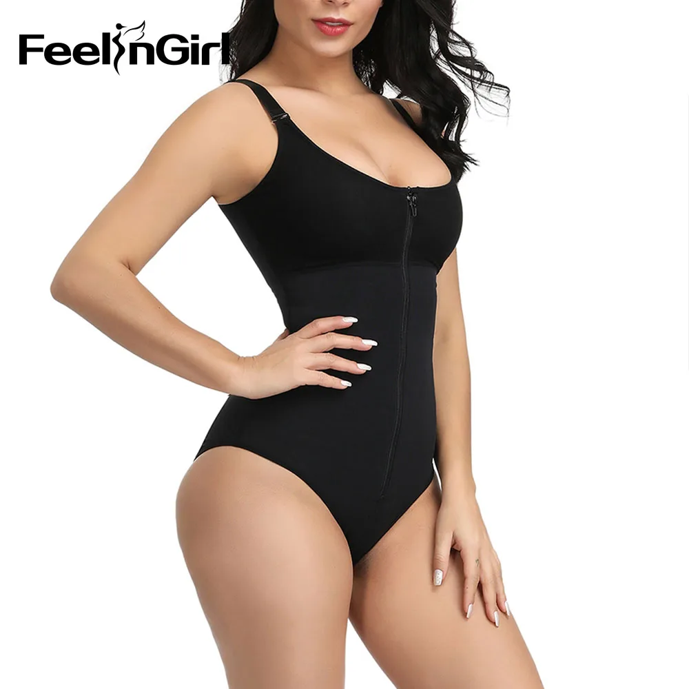 Shaper FeelinGirl нижнее белье для похудения твердый контроль животика формирователь тела Молния и крюк корсет талии тренер Послеродовое восстановление боди - Цвет: Shaper