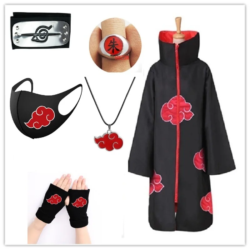 

Kakashi Tobi Obito Cosplay Costume Akatsuki Long Sleeve Cloak Halloween Carnival Funny Adult Cosplay Costume