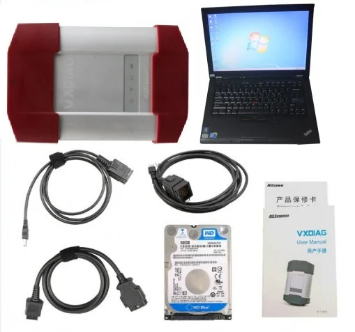 VXDIAG A3 мульти диагностический инструмент для BMW LAND ROVER JAGUAR и VW установка на Lenovo T410 4GB