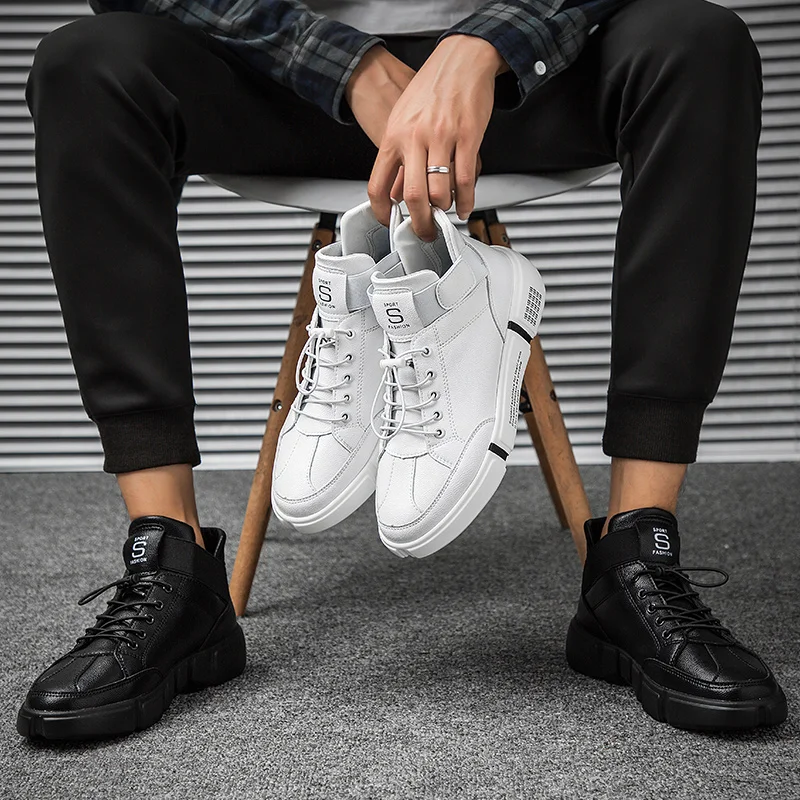 Мужские зимние кроссовки Осенняя мужская повседневная обувь плюшевая теплая