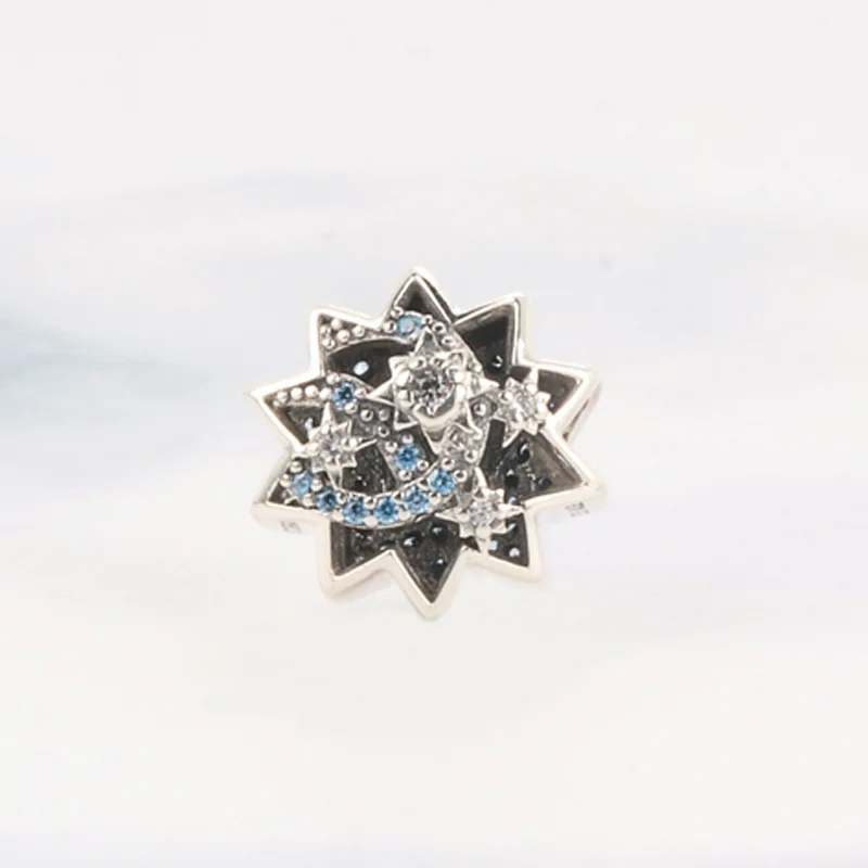 

Amas S925 Sterling Silver Hollow Star Wishing Star Beads Fit Original Bracelet Pendant Authentic Jewelry