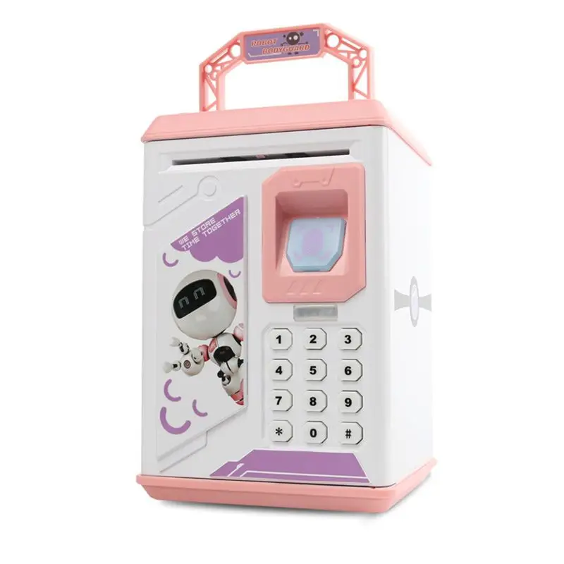 

Mini ATM Electronic Coin Bank,Smart Electronic Piggy Bank, Safe with Password