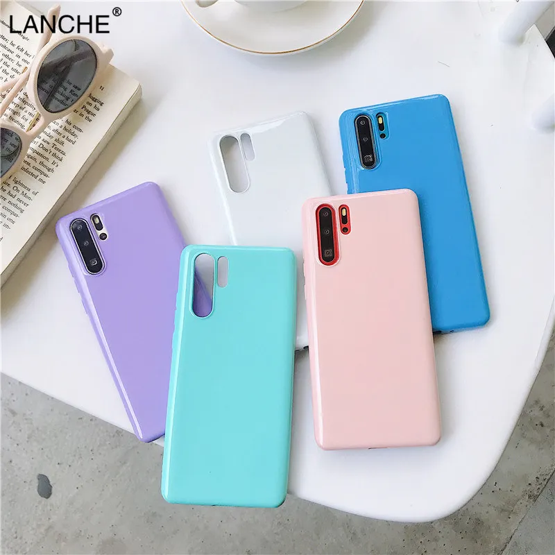 LANCHE Блестящий Мягкий силиконовый чехол для телефона huawei P20 P30 P10 Lite mate 20 Pro Nova 3 3i Honor