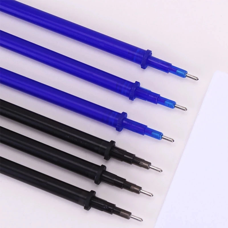 

53Pcs/Lot Erasable Pen Refill Set Washable Handle 0.5mm Blue Black ink Erasable Pen Refill Rod School Office Writing Stationery