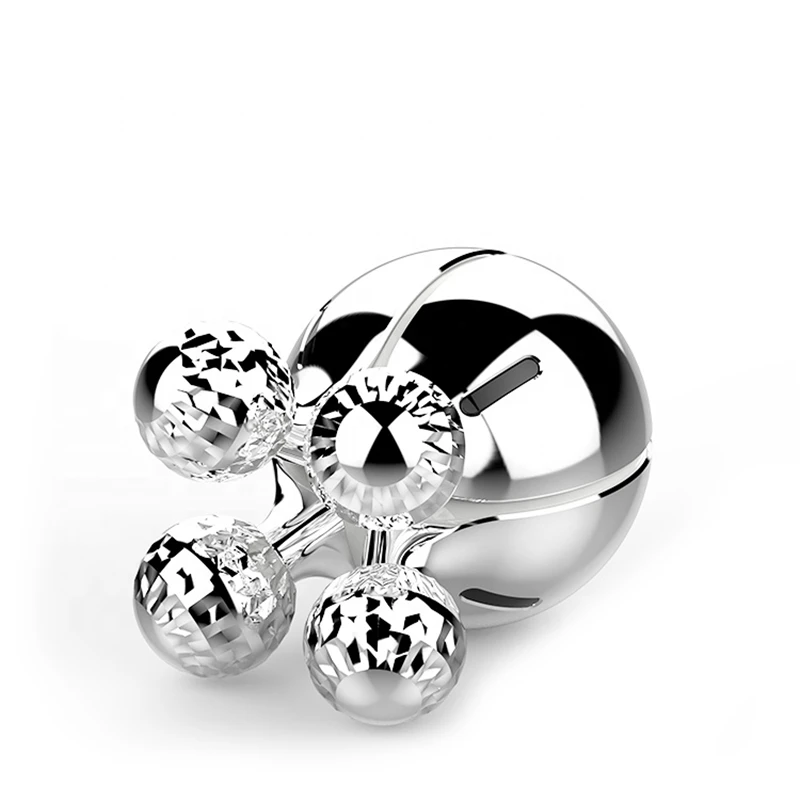 4d роликовый массажер для похудения лица и тела с 4 металлическими колесами