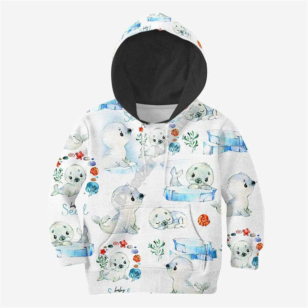 

Baby Seal Hoodies T-shirt 3D Printed Kids Sweatshirt Jacket T Shirts Boy Girl Funny Cosplay Costumes 02