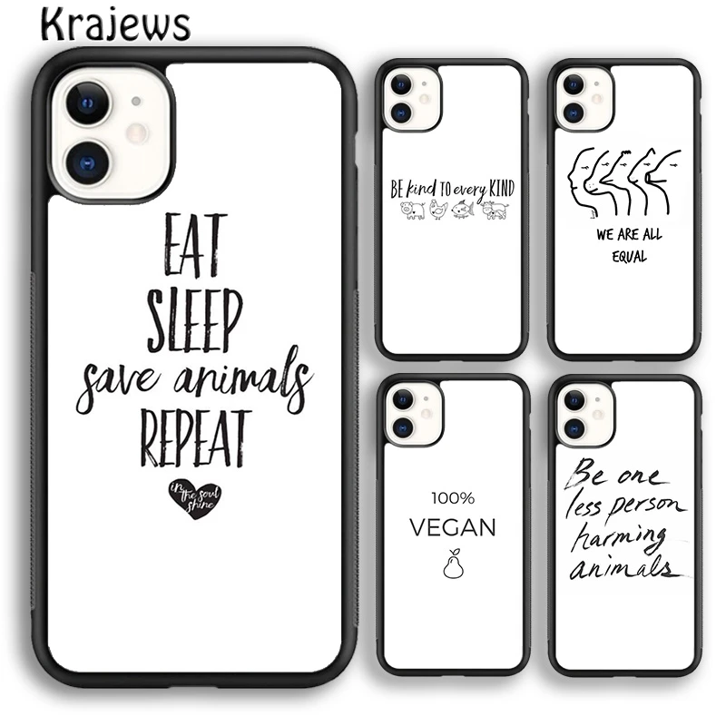 Чехол для телефона с цитатой из веганов iPhone 5 SE 6s 7 8 plus X XS XR 11 12 pro max Samsung S7 S8 S9 S10 Plus |