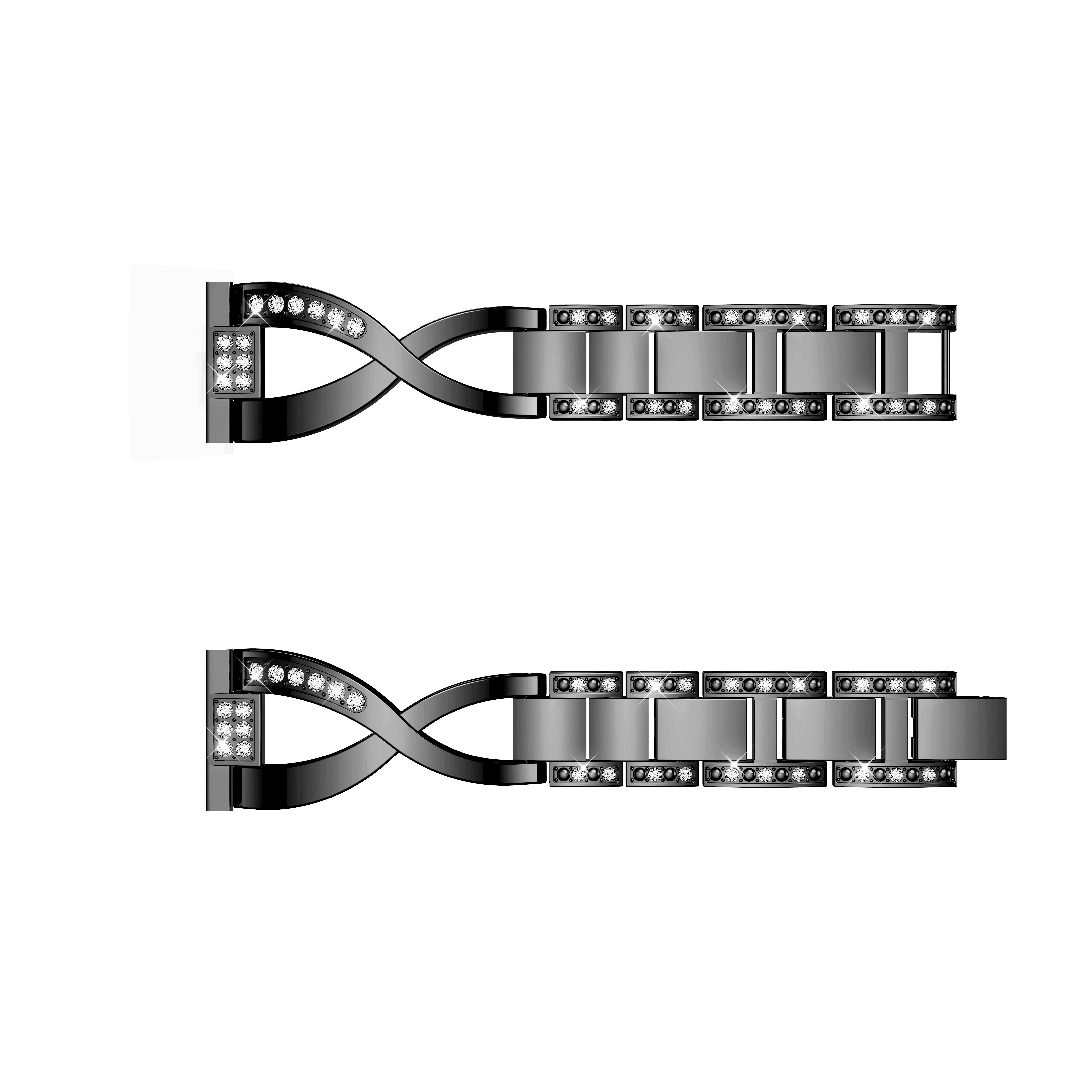 

For Xiaomi Mi Watch Band Strap18mm Stainless Steel Alloy Watchband for Huawei B5 Bracelet Wristband Correa Luxury Replace Band