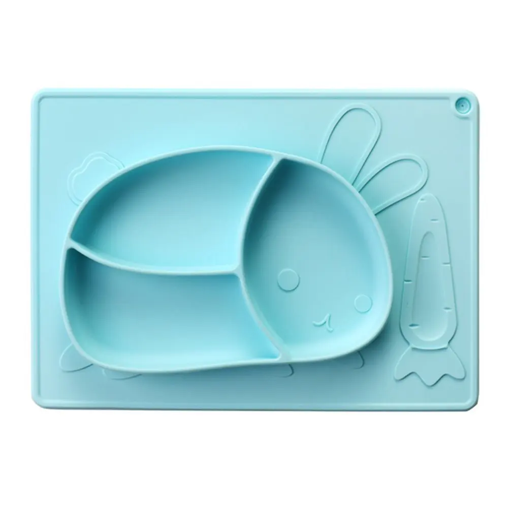 

Silicone Dinner Plate Lovely Rabbit Infant Silicone Dinner Plate Irregular Shape For Backyard Parties