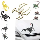 3D ПВХ автомобильная наклейка, ящерица, Скорпион, паук, геккон, лягушка, Наклейка F-Best