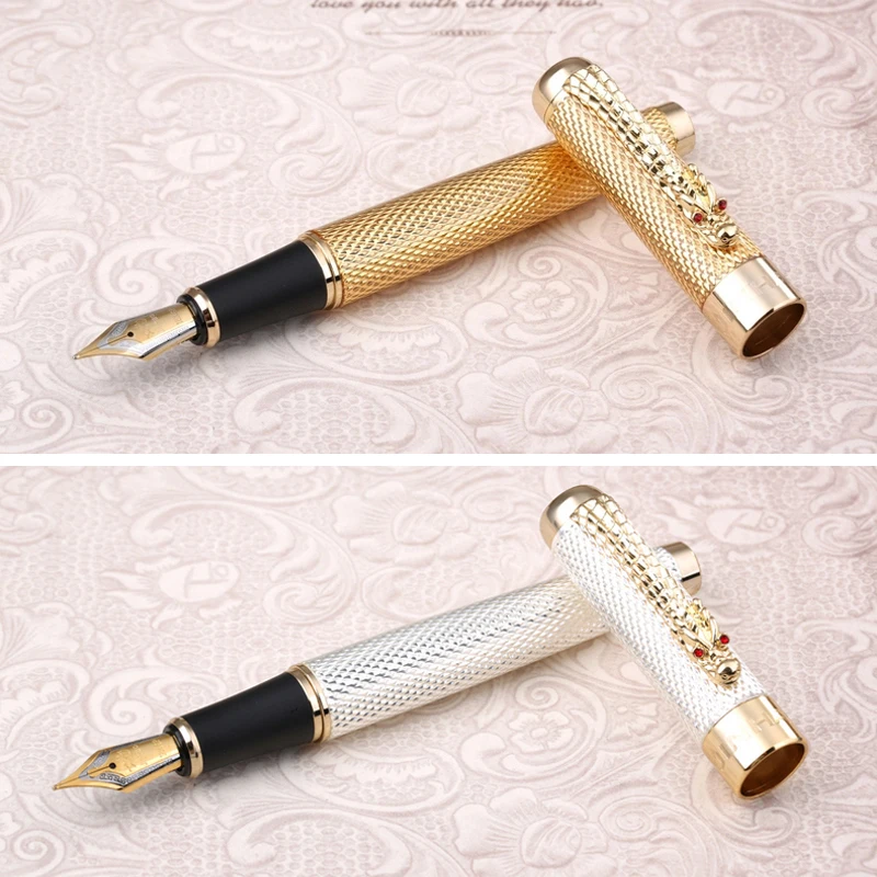 

Fashion Desing Jinhao 1200 Full Metal Brand Ink Fountain Pen Office Executive Business Men Writing Pen Buy 2 Send Gift