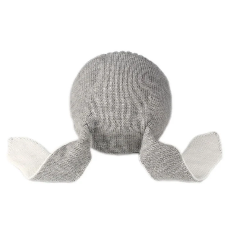 Шапка с кроличьими ушками для младенцев вязаные шапки детей зимние детские