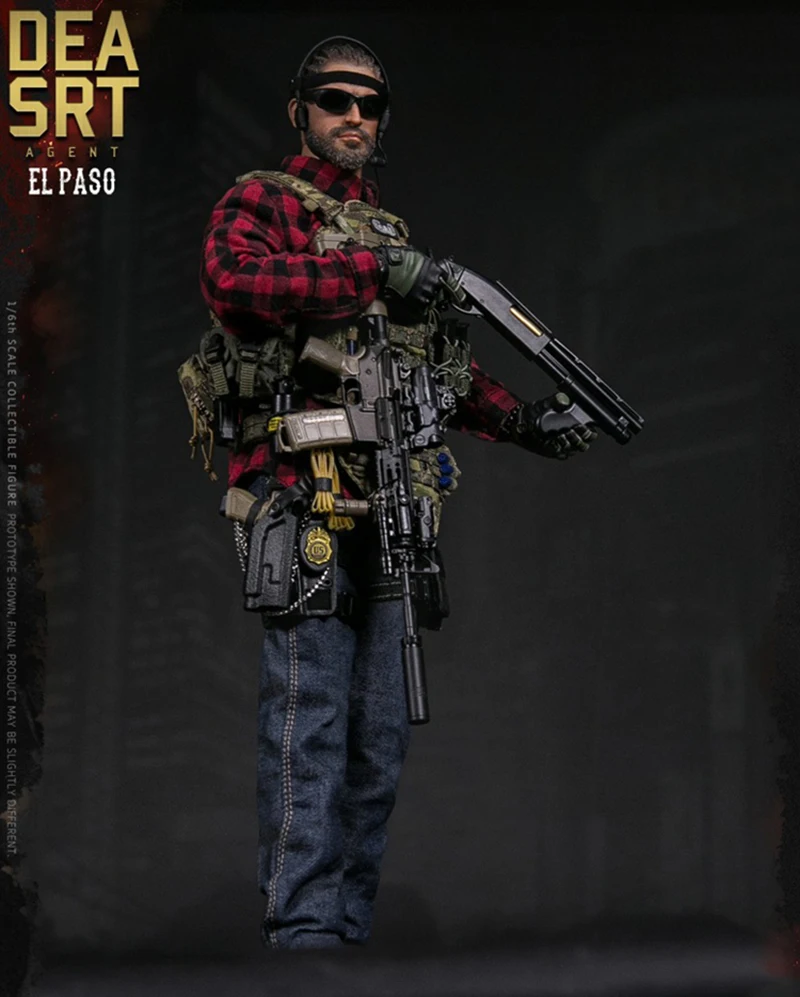 Для любителей коллекции подарки DAMTOYS 1/6 DEA SRT(специальная команда отклика) агент EL PASO(78063) для коллекции фанатов