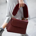 Качественная кожаная сумка на плечо, ремешок, плюшевые модные аксессуары сделай сам, Регулируемый Ремень Через Плечо, новая однотонная сменная сумка