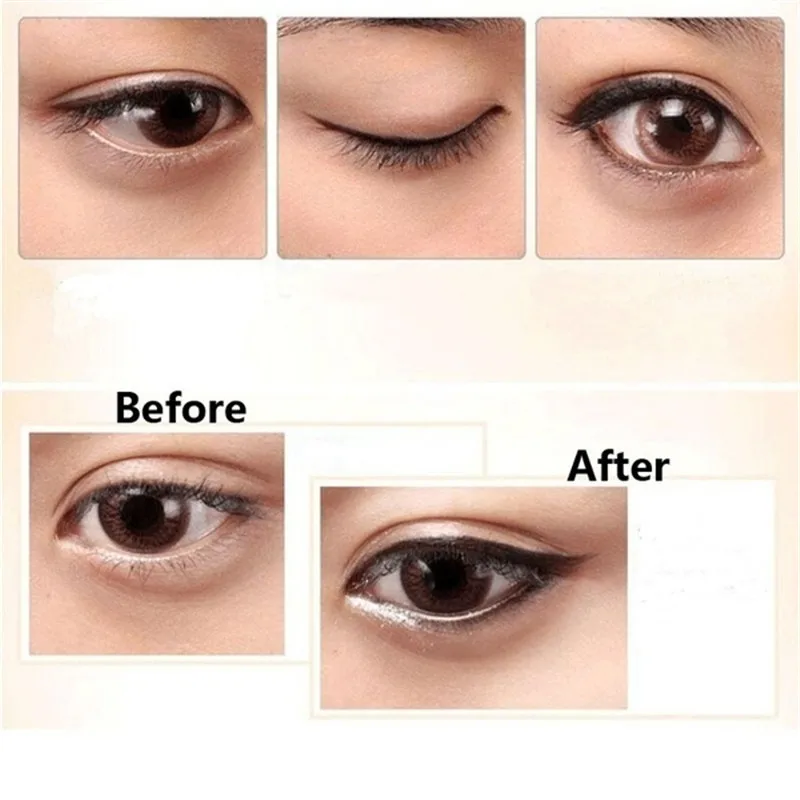 Черная Автоматическая вращающаяся подводка для глаз водонепроницаемая и