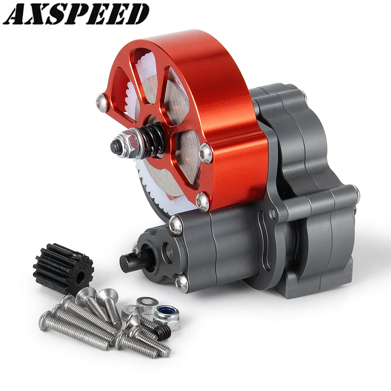 

AXSPEED SCX10 Gearbox Metal Reverse Transmission Gearbox with Gear for 1/10 RC Crawler Axial SCX10 Upgrade RC Car Parts