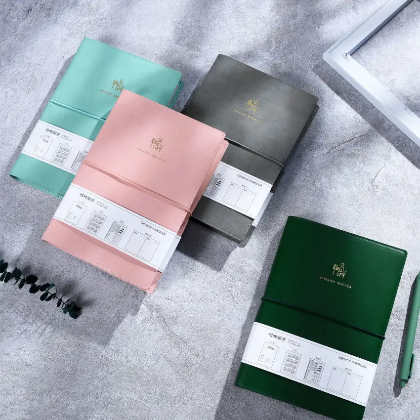 

PU Cover Creative Trend A5 Notebook Beautiful Diary Hardcover Hand Book School Supplies