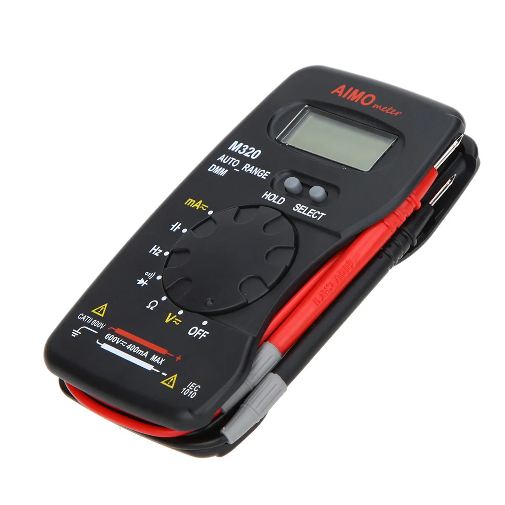 

AIMO M320 Digital Multimeter Tester Handheld DC AC Voltage Current Meter Multimeter Frequency Capacitance Measurement Meter