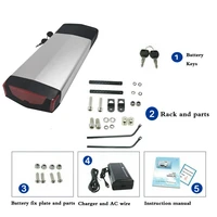 Rear Rack eBike Battery 36V 175Ah 145Ah 13Ah 10Ah Samsung Cell Electric Bike Batteries For 500W 250W Motor