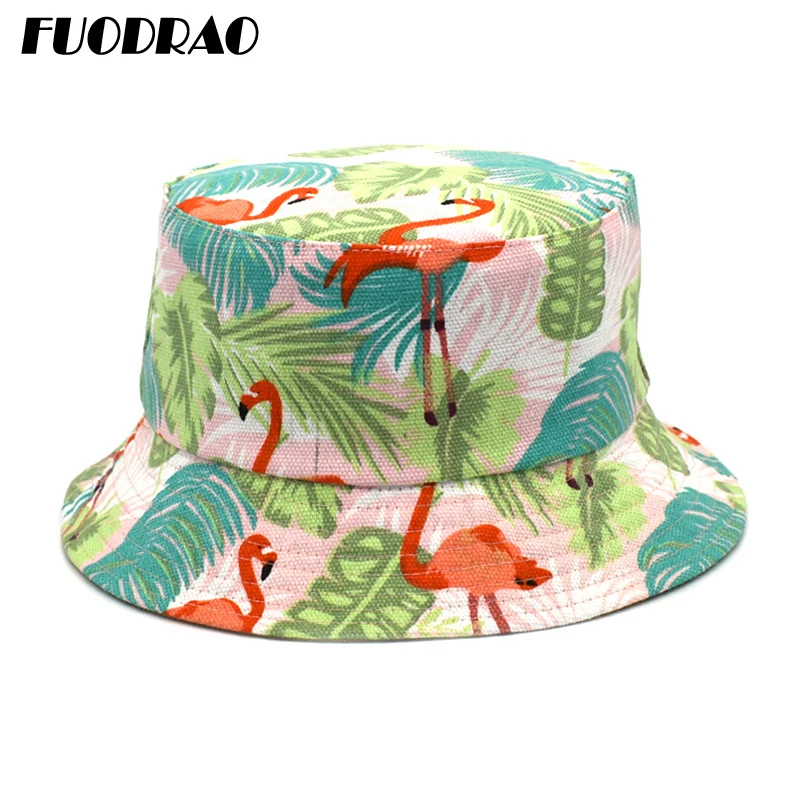 

FUODRAO New Spring Summer Bucket Hat Women Hip Hop Fisherman Cap Cotton Panama Hats Outdoor Casual Bob Visor Bucket Cap M73