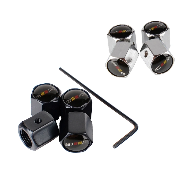 

Колпачки для клапанов автомобильных колес RALLIART, противоугонная Крышка для Mitsubishi ASX, Lancer 10, Pajero, Outlander L200, EVO, Eclipse, Grandis