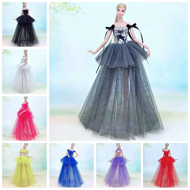 Кружевные Многослойные свадебные платья наряды для кукол Барби 11 5 дюйма Одежда